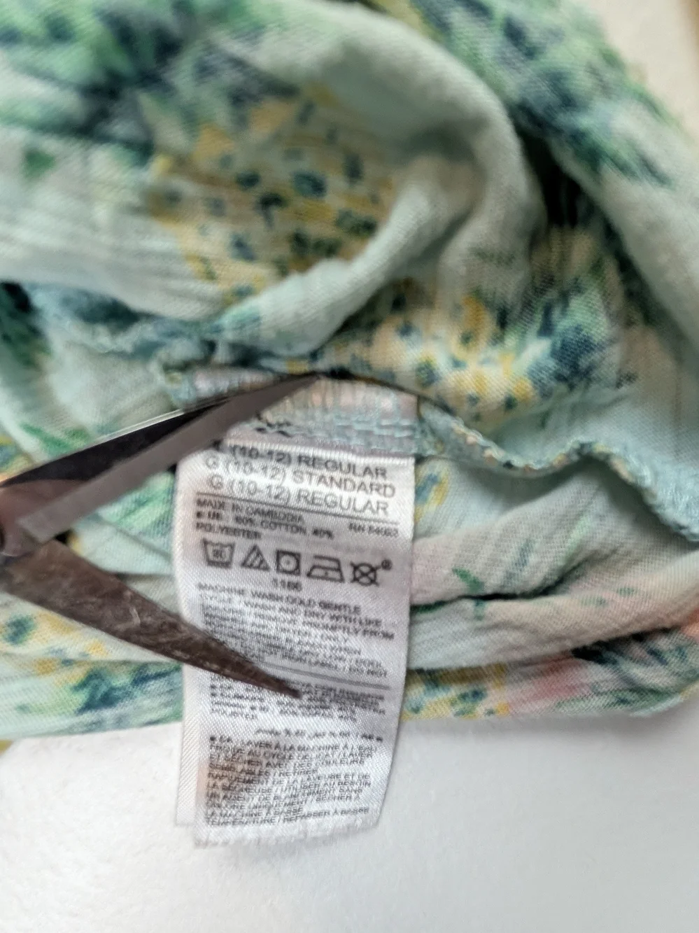 Old Navy Pineapple Print Tank Top - Light Blue & Yellow